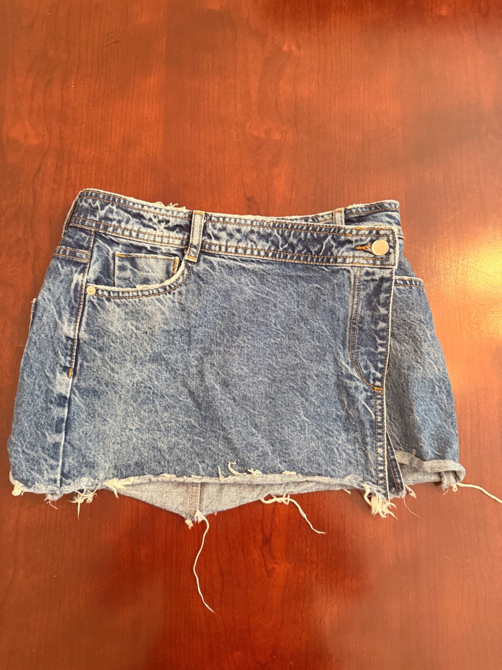 Zara Blue Denim Mini Skirt